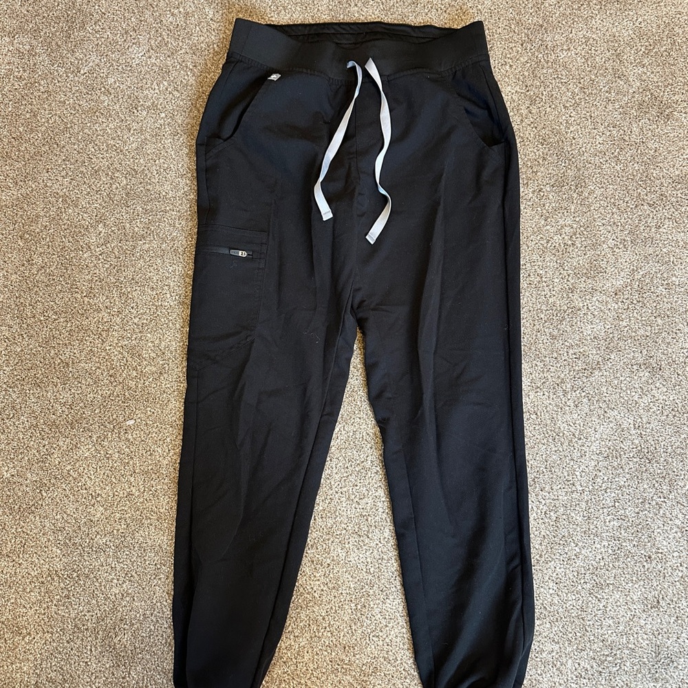 Figs Black Technical Jogger Pants size Small